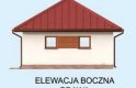 Projekt budynku gospodarczego G293 dwustanowiskowy z pomieszczeniem gospodarczym - elewacja 4