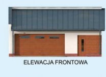 Elewacja projektu G294 dwustanowiskowy z pomieszczeniem gospodarczym - 1