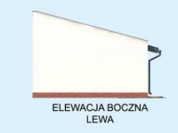 Elewacja projektu G294 dwustanowiskowy z pomieszczeniem gospodarczym - 3