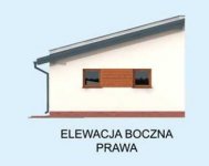 Elewacja projektu G294 dwustanowiskowy z pomieszczeniem gospodarczym - 4