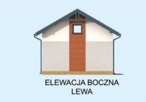 Elewacja projektu G295 dwustanowiskowy z pomieszczeniem gospodarczym i poddaszem użytkowym - 3