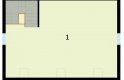 Projekt budynku gospodarczego G295 dwustanowiskowy z pomieszczeniem gospodarczym i poddaszem użytkowym - rzut poddasza