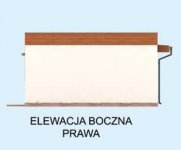 Elewacja projektu G296 dwustanowiskowy z pomieszczeniem gospodarczym  - 4