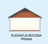 Elewacja projektu G303 garaż dwustanowiskowy - 4