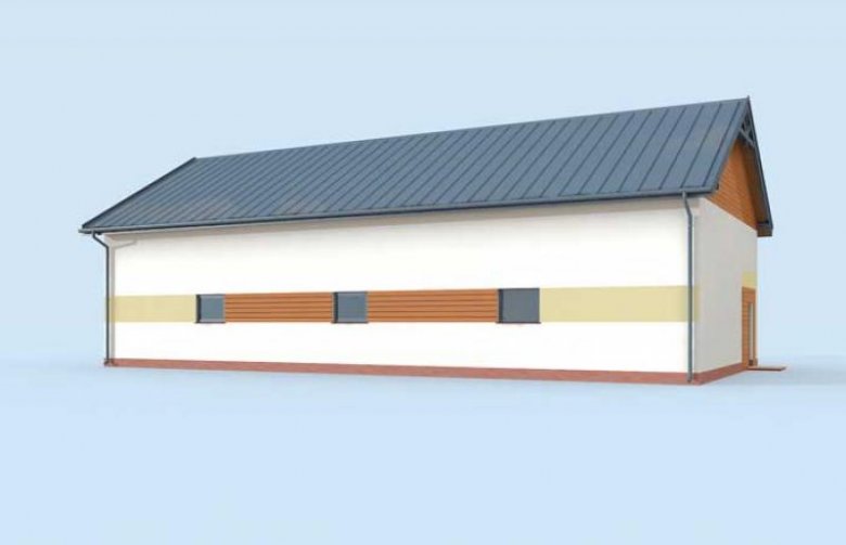 Projekt budynku gospodarczego G303 garaż dwustanowiskowy