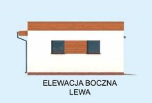 Elewacja projektu G309 garaż dwustanowiskowy - 3