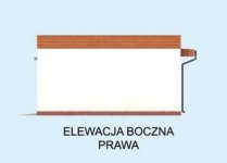 Elewacja projektu G309 garaż dwustanowiskowy - 4