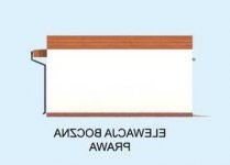 Elewacja projektu G309 garaż dwustanowiskowy - 4 - wersja lustrzana