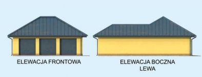 Elewacja projektu G306 trzystanowiskowy - 1