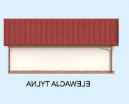 Elewacja projektu G310 garaż jednostanowiskowy z pomieszczenie gospodarczym  - 2 - wersja lustrzana