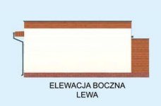 Elewacja projektu G311 jednostanowiskowy z pomieszczeniem gospodarczym  - 3