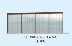 Elewacja projektu GB17 garaż blaszany dwustanowiskowy - 3