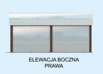 Elewacja projektu GB20 blaszany dwustanowiskowy - 4