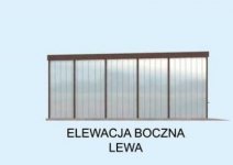 Elewacja projektu GB21 blaszany dwustanowiskowy - 3