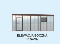 Elewacja projektu GB21 blaszany dwustanowiskowy - 4