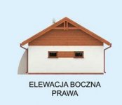 Elewacja projektu G314 garaż dwustanowiskowy z pomieszczeniem gospodarczym i werandą - 4