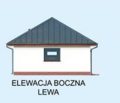 Elewacja projektu G319 garaż dwustanowiskowy z pomieszczeniem gospodarczym - 3