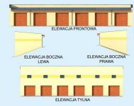 Elewacja projektu G317 wielostanowiskowy, dwupoziomowy - 1