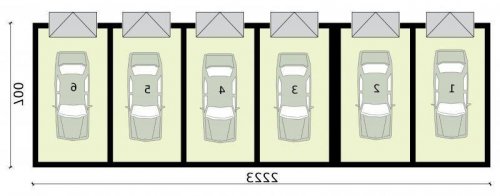 RZUT PRZYZIEMIA G317 wielostanowiskowy, dwupoziomowy - wersja lustrzana