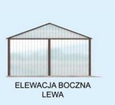 Elewacja projektu GB28 blaszany z wiatą - 3