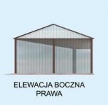 Elewacja projektu GB28 blaszany z wiatą - 4