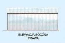 Elewacja projektu GB29 garaż blaszany jednostanowiskowy - 4