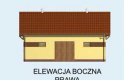 Projekt budynku gospodarczego BGS9 budynek gospodarczy - elewacja 4