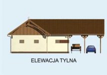 Elewacja projektu BGS10 budynek gospodarczy - 2