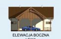 Projekt budynku gospodarczego BGS10 budynek gospodarczy - elewacja 3