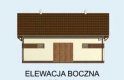 Projekt budynku gospodarczego BGS10 budynek gospodarczy - elewacja 4