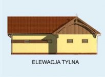 Elewacja projektu BGS11 budynek gospodarczy - 2