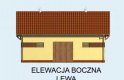 Projekt budynku gospodarczego BGS11 budynek gospodarczy - elewacja 3