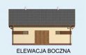 Projekt budynku gospodarczego BGS13 budynek gospodarczy - elewacja 3