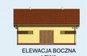 Projekt budynku gospodarczego BGS14 Budynek gospodarczy - elewacja 3