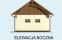 Projekt budynku gospodarczego BGS15 budynek gospodarczy - elewacja 4