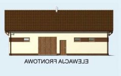 Elewacja projektu BGS15 budynek gospodarczy - 1 - wersja lustrzana