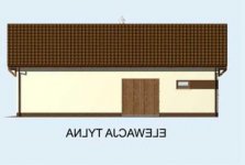 Elewacja projektu BGS15 budynek gospodarczy - 2 - wersja lustrzana