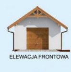 Elewacja projektu G8 szkielet drewniany - 1