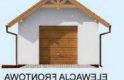Projekt budynku gospodarczego G8 szkielet drewniany - elewacja 1