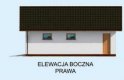 Projekt budynku gospodarczego G8 szkielet drewniany - elewacja 4