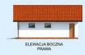 Projekt budynku gospodarczego BG8 budynek gospodarczy - elewacja 4