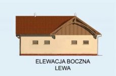 Elewacja projektu BGS16 Budynek gospodarczy - 3