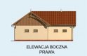 Projekt budynku gospodarczego BGS16 Budynek gospodarczy - elewacja 4