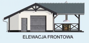 Elewacja projektu G53 szkielet drewniany - 1