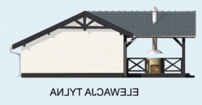 Elewacja projektu G53 szkielet drewniany - 3 - wersja lustrzana