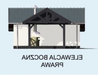 Elewacja projektu G53 szkielet drewniany - 4 - wersja lustrzana