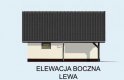 Projekt garażu G58 szkielet drewniany - elewacja 3