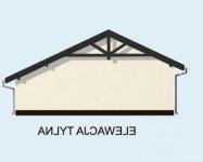 Elewacja projektu G58 szkielet drewniany - 2 - wersja lustrzana