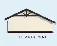 Elewacja projektu G58 szkielet drewniany - 2