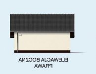 Elewacja projektu G58 szkielet drewniany - 4 - wersja lustrzana